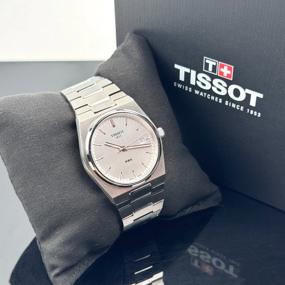 Tissot PRX Silver 40mm Quartz Stainless Steel Men's Watch T137.410.11.031.00 - Image 3 of 4