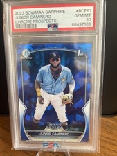 2023 Bowman Sapphire Edition - Chrome Prospects Junior Caminero #BCP-61 (RC)