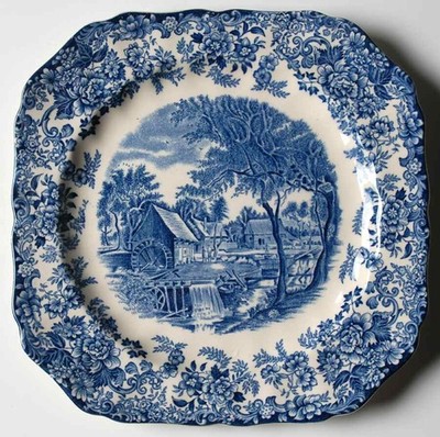 Johnson Brothers Millstream Blue Square Salad Plate 280694
