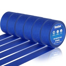 6 Rolls Blue Painters Masking Tape Multi-Surface 22yd ea X 0.98" Wall Paint Auto