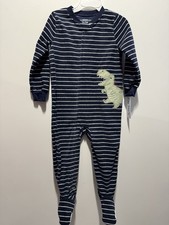 Carters Baby Boy One Piece Footie Pajamas Cloud Fleece NWT SZ 18 M Zip Dinosaur