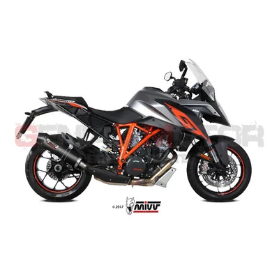 Pot D Echappament MIVV Oval Carbone pour Ktm 1290 Superduke Gt 2016 > 2024 - Photo 1/3