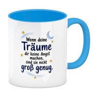 Kaffeebecher In Hellblau TräUme - Kaffeetasse Mit Sternenmotiv Mit Spruch: Sind