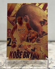 Kobe Bryant Gold Foil Memorial Tribute Card Los Angeles Lakers