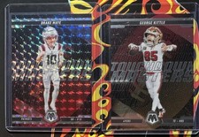 Panini Drake Maye Patriots & George Kittle 49ers Touchdown Masters Lot of 2