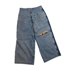 RARE Vintage Original JNCO Jeans Reverb BLUE STRIPE Made in USA Size 32 x 25