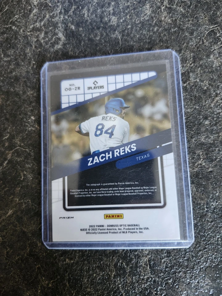 2022 Panini Donruss Optic Rated Rookie Auto Zach Reks Card# OG-ZR - Image 2 of 2