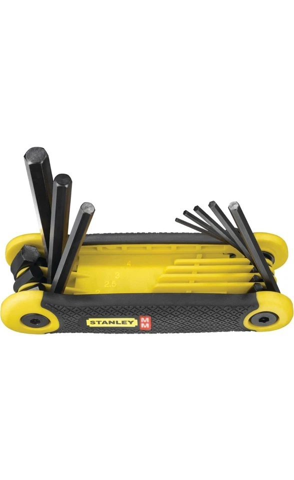 STANLEY Folding Hex Key Set Metric (8pc) – Pocket Size, 2‑69‑264 - Image 2 of 4
