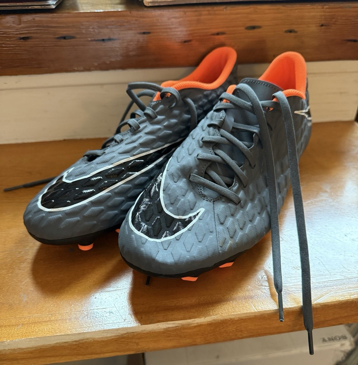 Nike Hypervenom Phantom 3 Club FG Soccer Cleats Grey/Black/Orange