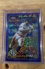 2024 Topps Chrome - Yandy Diaz #107 Purple Speckle Refractor /299