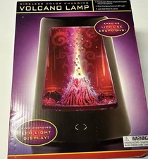 Wireless Color Changing Volcano Lamp Life Like Eruptions USB Powered Night Light