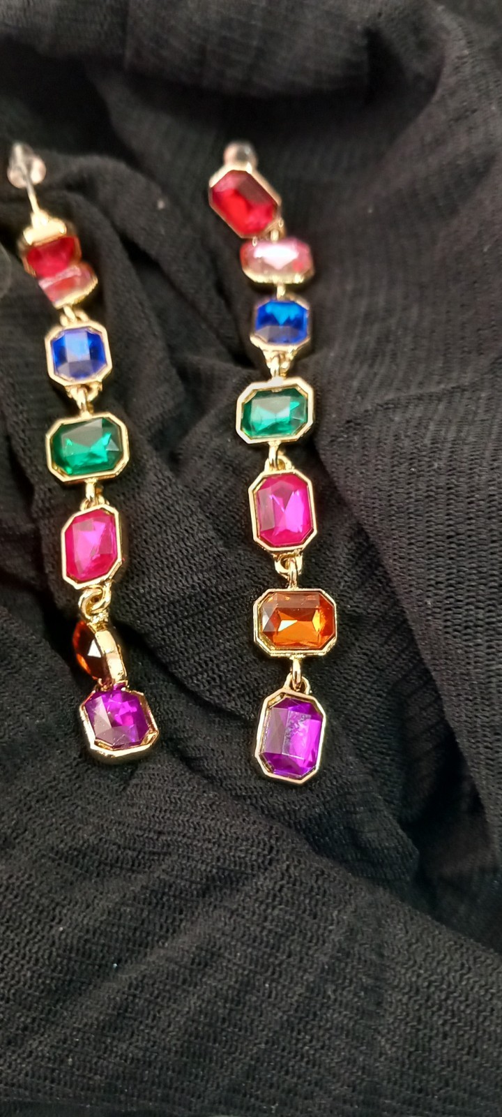 Boucles d'oreilles pendantes style français au placage KC de qualité supérieure