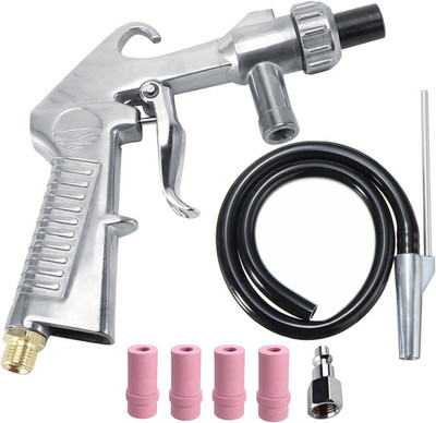 Sand Blaster Kit Blasting Sandblaster Siphon Feed Gun Nozzle Rust Remove Abrasiv