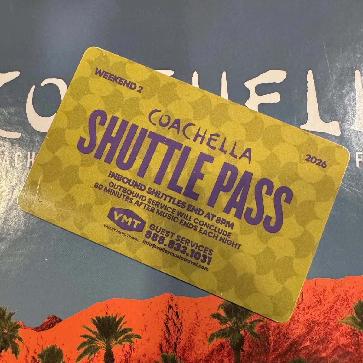 coachella 2022 シャトルバス　weekend2 Coachella 2026 Weekend 2 Shuttle Pass Festival Shuttle to Venue