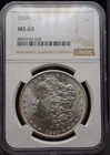 1899-O Morgan Silver Dollar $1 NGC MS63 New Orleans Mint - Certified