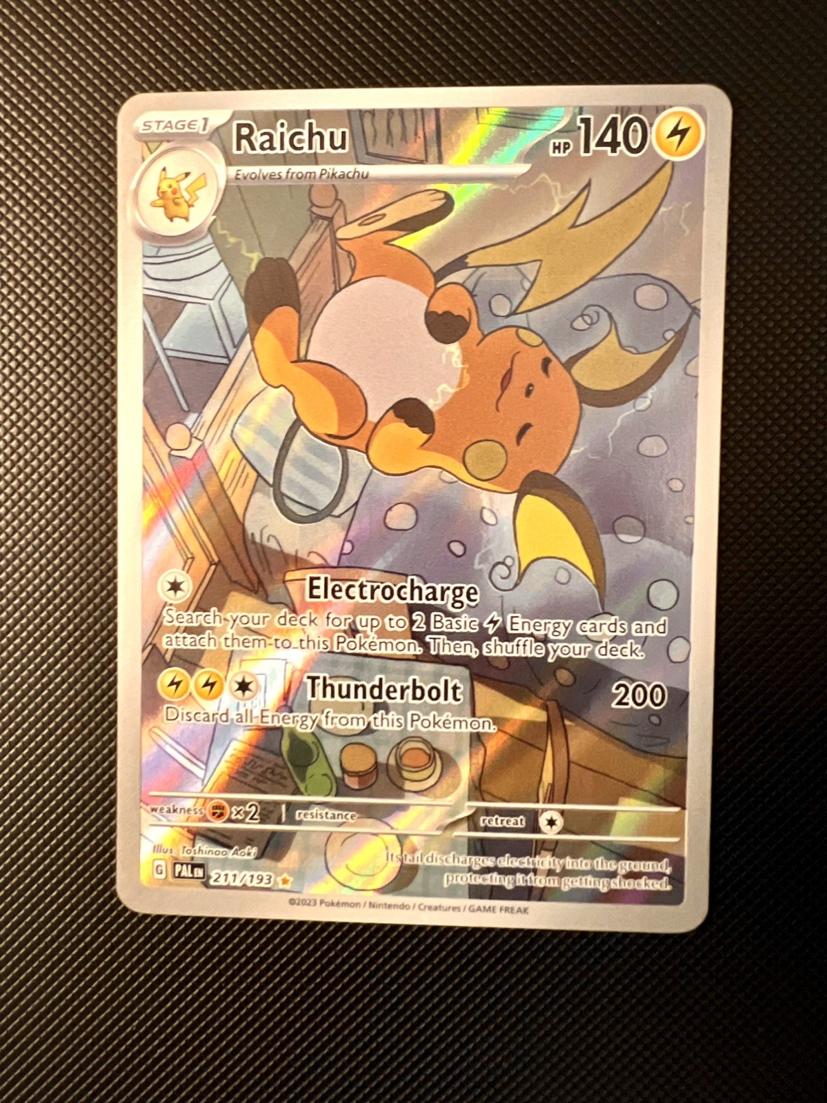 Raichu - 211/193, Paldea Evolved, Illustration Rare, Pokémon TCG, Near Mint