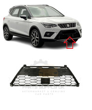NEW FOR SEAT ARONA 2017 -  FRONT BUMPER LOWER CENTER GRILLE MATTE BLACK