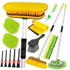 62'' Car Wash Brush with Long Handle, Car Wash Kit with Tire Brush, Tower,