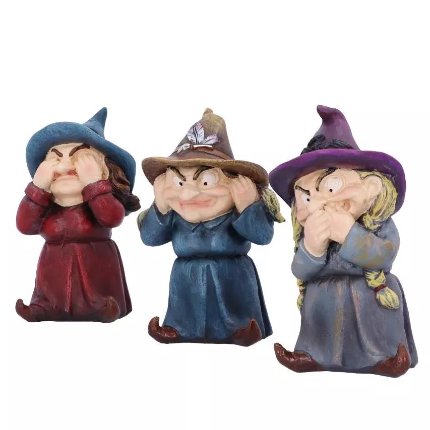 Three (3) Wise Witches Magical Women Hear no Evil - See no Evil - Speak no  Evil | eBay