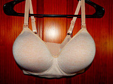 BEIGE NURSING BRA, WIRELESS,MED. LINING,SIZE 1X  REAL SIZE MEDIUM/LARGE , NWOT