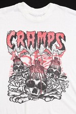 The cramps punk rock white t-shirt TE4278