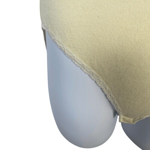 Donna Karan Ivory Scoop Neck Bodysuit Vintage Deadstock Stretch Fabric Size L - Picture 2 of 5