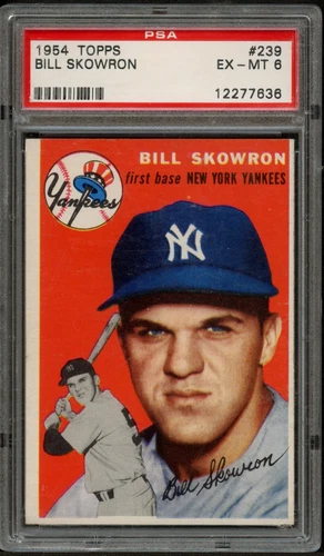 BB - 1954 Topps - #239 - Bill Skowron - PSA 6 - EX-MT