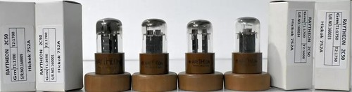 *Perfect matched Quad 2C50 Bendix (Raytheon) Wings Plates Similar to 12SN7GT - Picture 10 of 13