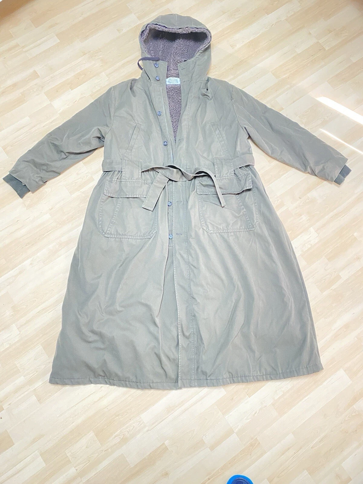 MAISON MARGIELA Maison Martin Margiela Italy Parka Cappuccio Cappotto Lungo Verde Esercito Rarissimo