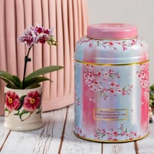 Cherry Blossom Water Colour Deluxe Tea Caddy 240 Teabags 0.10 per strip