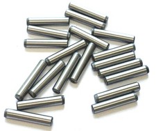 1/8 x 5/8" DOWEL PINS - SET OF 20 - HEAT TREATED ALLOY STEEL - BRIGHT FINISH