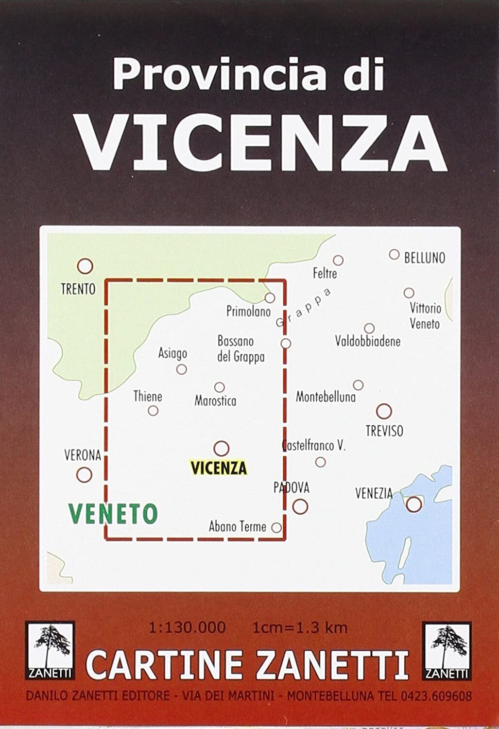 Libri Provincia Di Vicenza. Carta Stradale 1:130.000