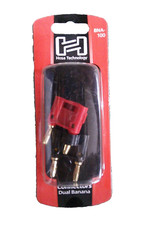 Hosa BNA-100 Connector, Dual Banana, 2 pc 728736020658 