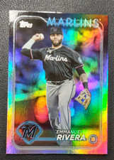 2024 Topps Update Rainbow Foil #US70 Emmanuel Rivera - Miami Marlins