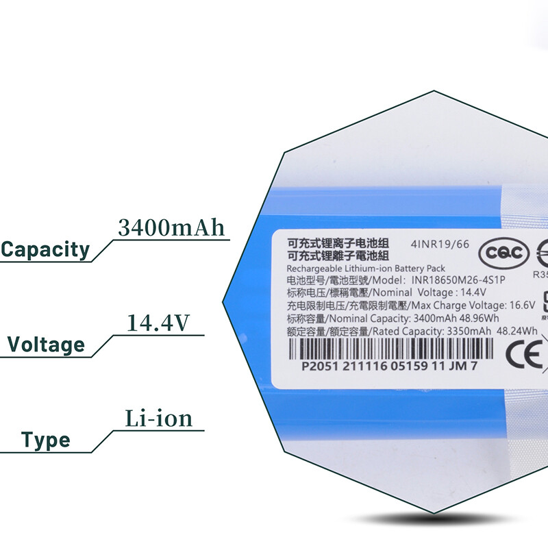 14.4V 3400mAh Vacuum Battery Replacement for Qihoo 360 S6 Robot Vacuum Cleaner