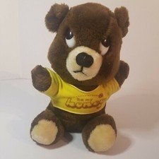 Vintage, 1976, Dakin, Be My Honey, Teddy Bear, Brown, 10", Plush w Yellow Shirt
