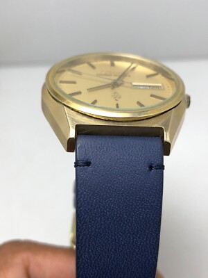Vintage Seiko Grand Quartz 4843-8110 Day/Date Cap Gold Men's