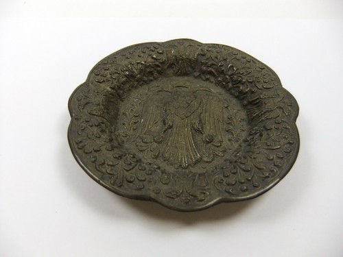Cenicero de plato Eagle de doble cabeza vintage - Imagen 2 de 11