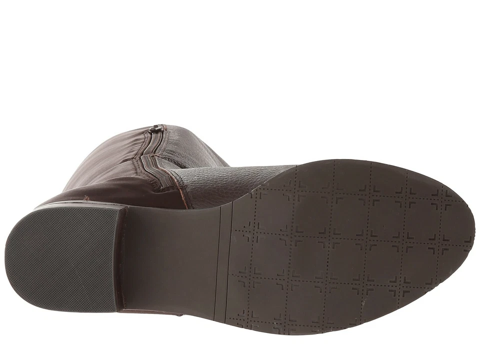 74% OFF NEW Womens RSVP Belmont Wide Calf Chocolate Tumbled Riding Boots $149 - Imagem 3 de 4