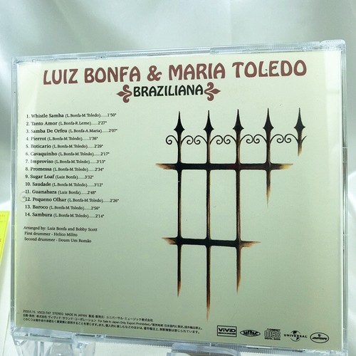 Luiz Bonfa & Maria Toledo/Braziliana JAPAN CD W/OBI Brazil Bossa Nova Guitar - Picture 3 of 5