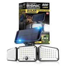 Bell and Howell Bionic Solar Powered Outdoor Light, Motion Sensor Waterproof LED