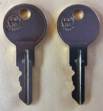 LL226-LL450 2 New Keys Harley Davidson Saddle Bags Key(NOT FOR Herman Miller)