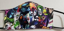 Joker and Harlequin inspired face mask