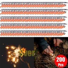 1-10pcs Outdoor Survival SOS Magnesium Flint Scraper Stone Fire Starter Lighter