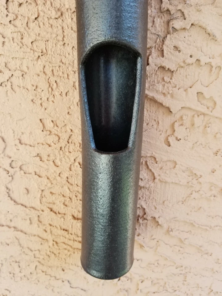 Mid Century Modern Black  Ceramic Succulent Planter/Bird Feeder 22x3 inches! - Image 3 of 4