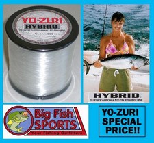 YO-ZURI HYBRID Fluorocarbon Fishing Line 10lb/600yd CLEAR NEW FREE USA SHIP 