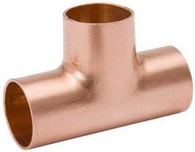 (50) ea W01640T 1/2'' Wrot Copper x Copper x Copper Tee Plumbing Fittings