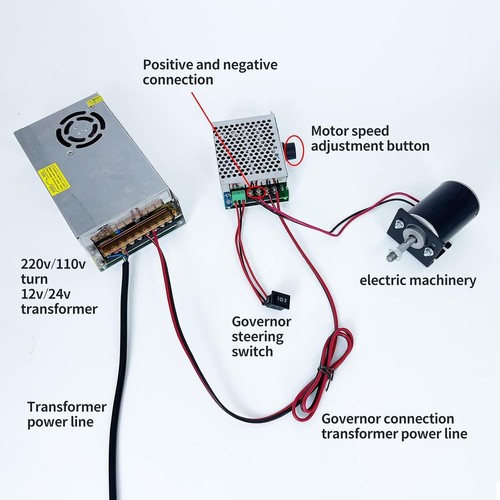High Torque DC Motor 12 V/24 V Permanent Magnet Motor Mini DC Motor DIY Generato - Picture 4 of 8