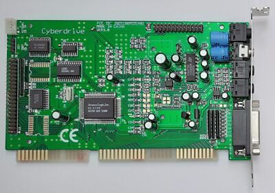 Avance Logic S100AS9540D ISA Sound Card (Cyberdrive, ALS100, Retro, 1995)