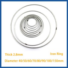 Iron Ring Metal O Rings 2.8mm Round Welding Circle DIY Material Dia 40mm 150mm